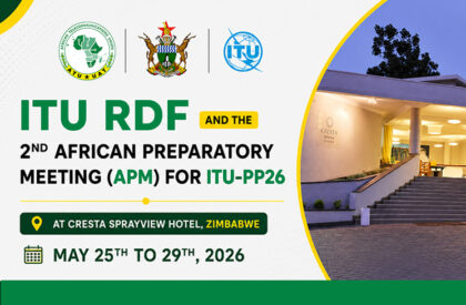 ITU RDF and the 2nd African Preparatory Meeting (APM) for ITU-PP26 at Cresta Sprayview Hotel, Zimbabwe ITU RDF and the 2nd African Preparatory Meeting (APM) for ITU-PP26 at Cresta Sprayview Hotel, Zimbabwe